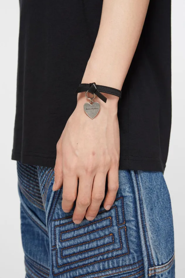 Acne Studios Musubi Charm Bracelet Black Men Jewellery
