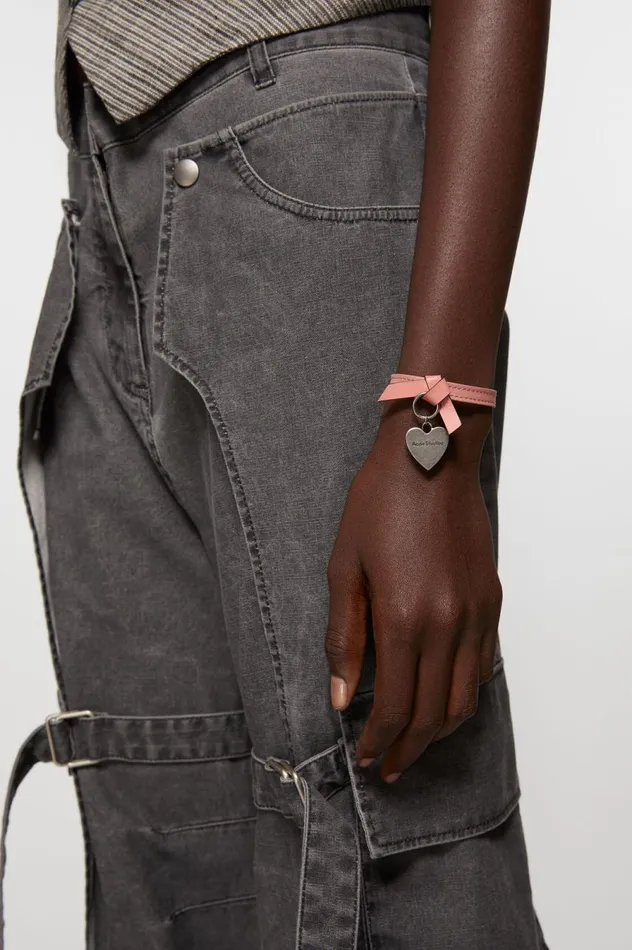 Acne Studios Musubi Charm Bracelet Salmon Pink Women Jewellery