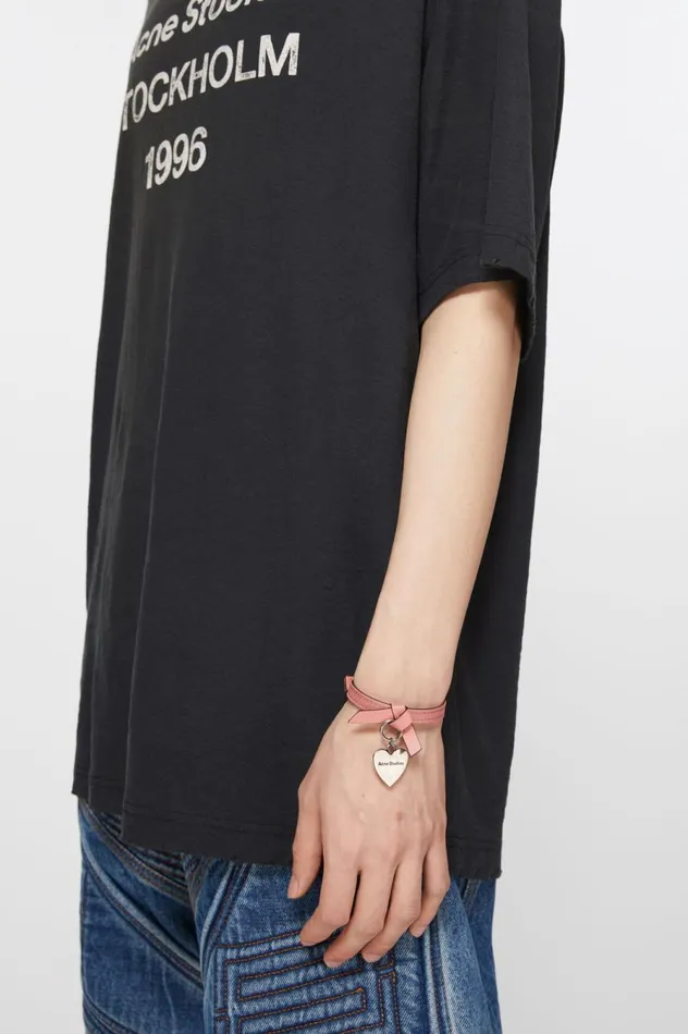 Acne Studios Musubi Charm Bracelet Salmon Pink Women Jewellery