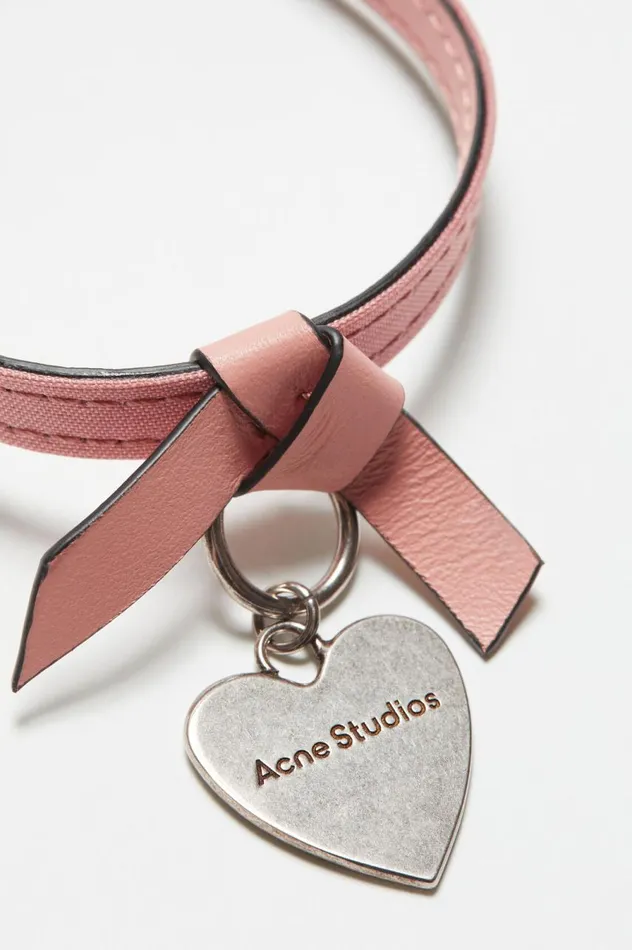 Acne Studios Musubi Charm Bracelet Salmon Pink Women Jewellery