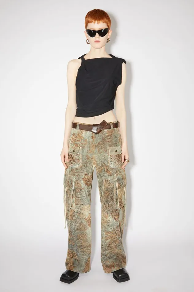 Acne Studios Musubi Leather Belt Dark Brown Men Belts