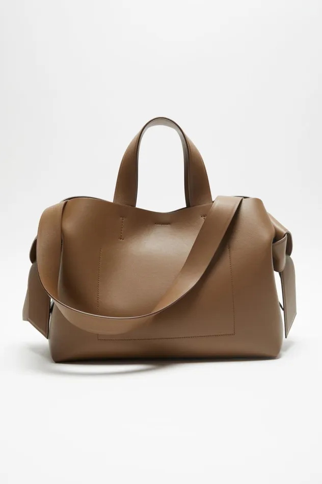Acne Studios Musubi Midi Tote Camel Brown Men Bags