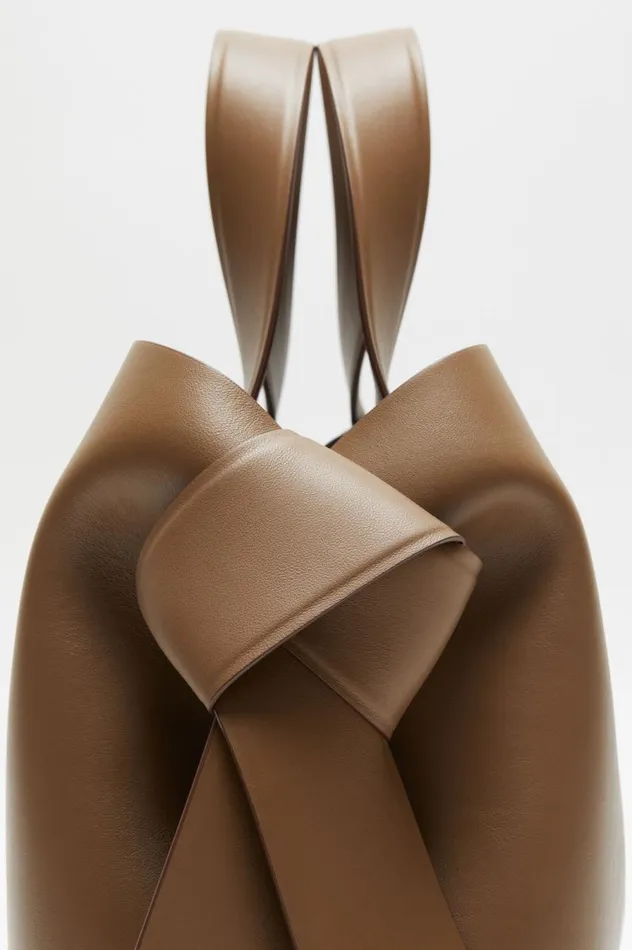 Acne Studios Musubi Midi Tote Camel Brown Men Bags