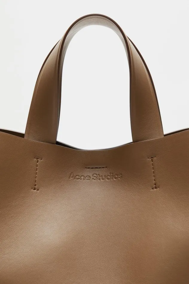 Acne Studios Musubi Midi Tote Camel Brown Men Bags
