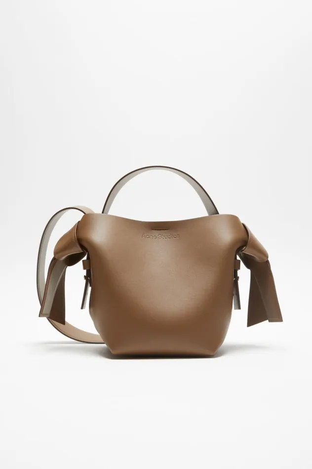Acne Studios Musubi Mini Shoulder Bag Camel Brown Men Bags