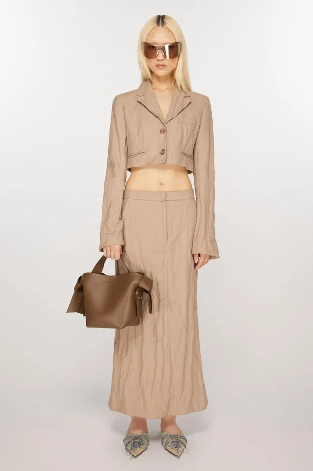 Acne Studios Musubi Mini Shoulder Bag Camel Brown Men Bags