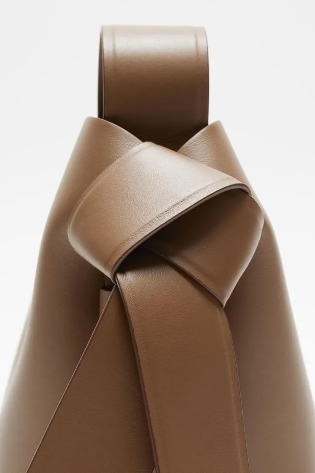Acne Studios Musubi Mini Shoulder Bag Camel Brown Men Bags