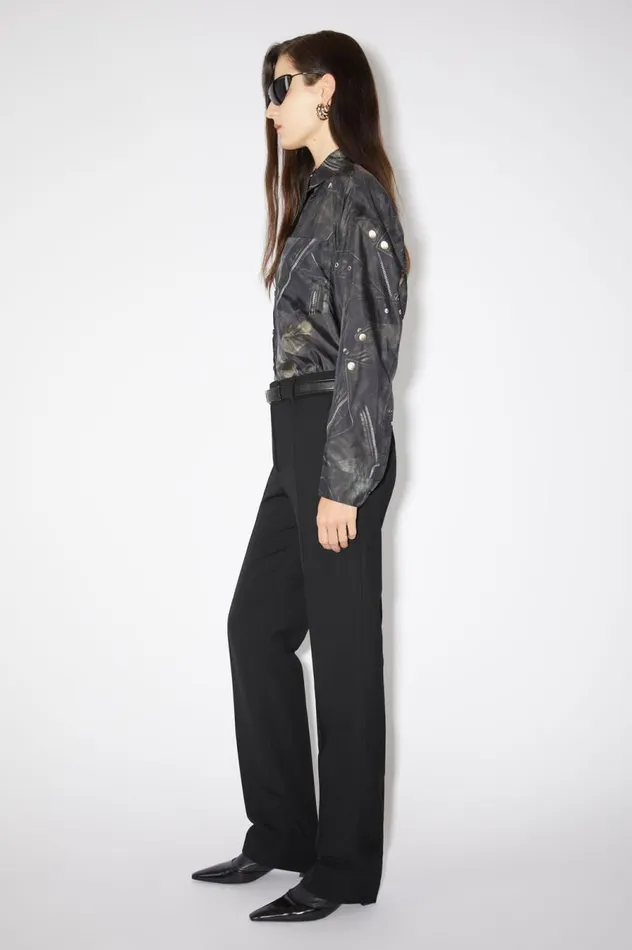 Acne Studios Narrow Tailored Trousers Black Women Trousers