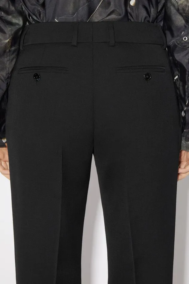 Acne Studios Narrow Tailored Trousers Black Women Trousers