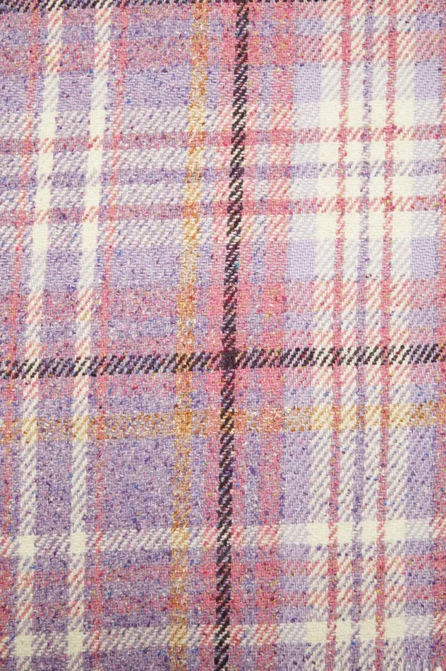 Acne Studios Oversized Plaid Scarf Blanket Violet Purple Men Scarves