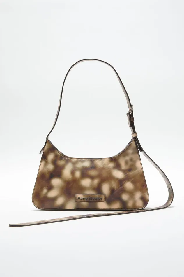 Acne Studios Platt Mini Shoulder Bag Multi Brown Women Bags