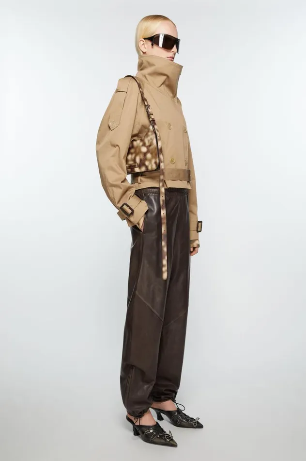 Acne Studios Platt Mini Shoulder Bag Multi Brown Women Bags