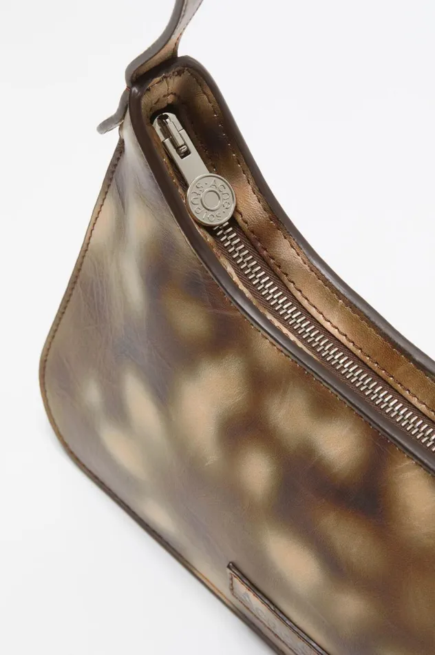 Acne Studios Platt Mini Shoulder Bag Multi Brown Women Bags