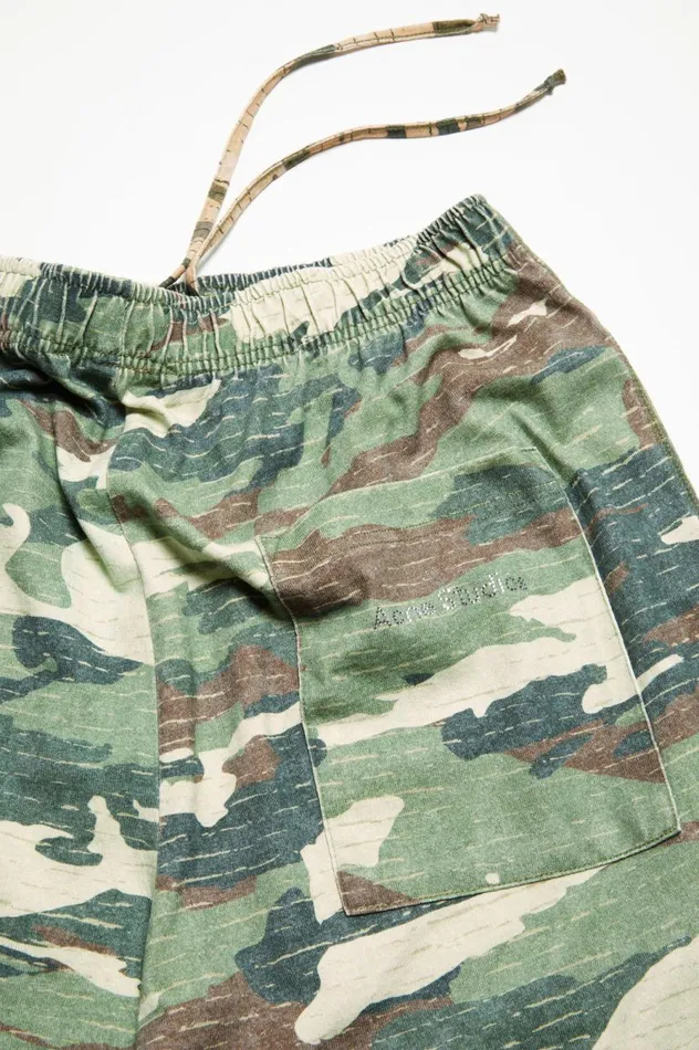 Acne Studios Print Sweatpants Khaki Green Men Trousers