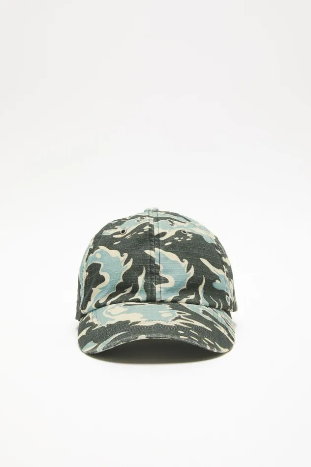 Acne Studios Printed Cap Blackblue Men Hats