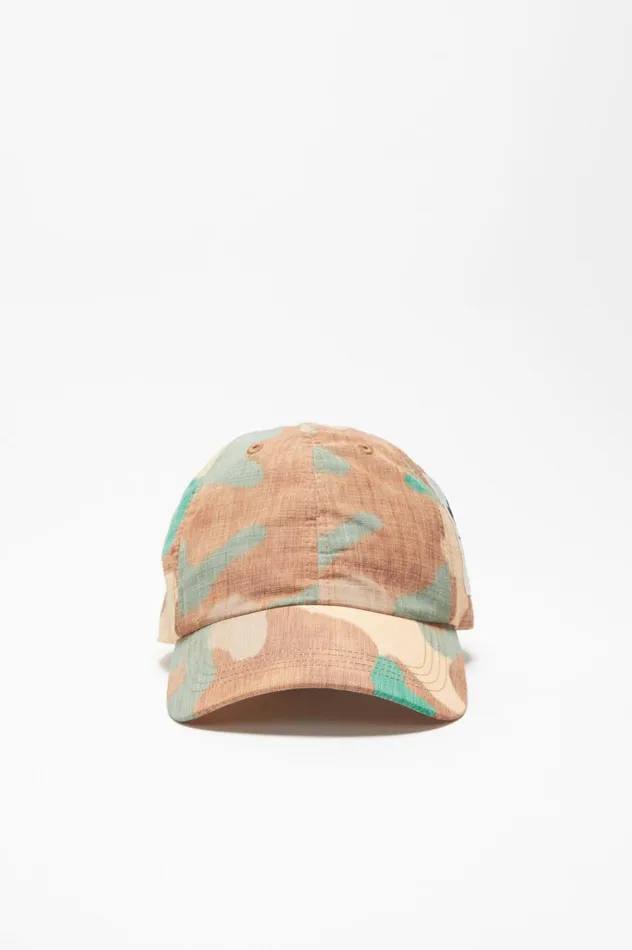 Acne Studios Printed Cap Orangegreen Women Hats