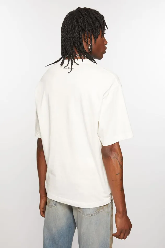 Acne Studios Printed Tshirt Optic White Men Tshirts
