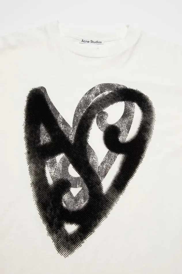 Acne Studios Printed Tshirt Optic White Men Tshirts