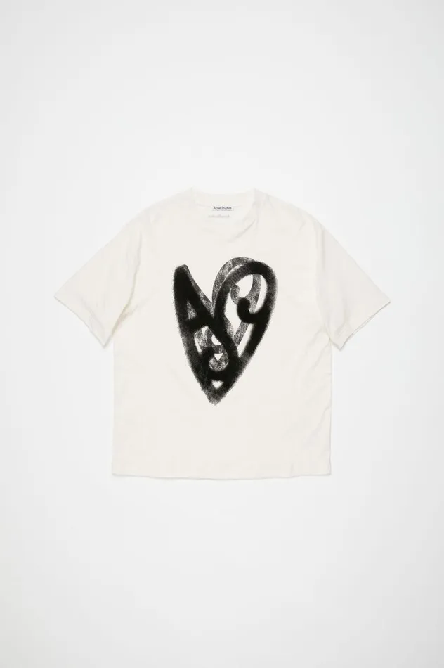 Acne Studios Printed Tshirt Optic White Men Tshirts