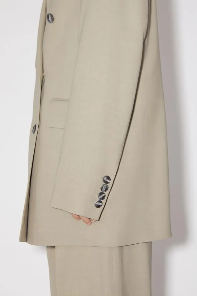 Acne Studios Relaxed Fit Suit Jacket Dusty Grey Women Outerwear