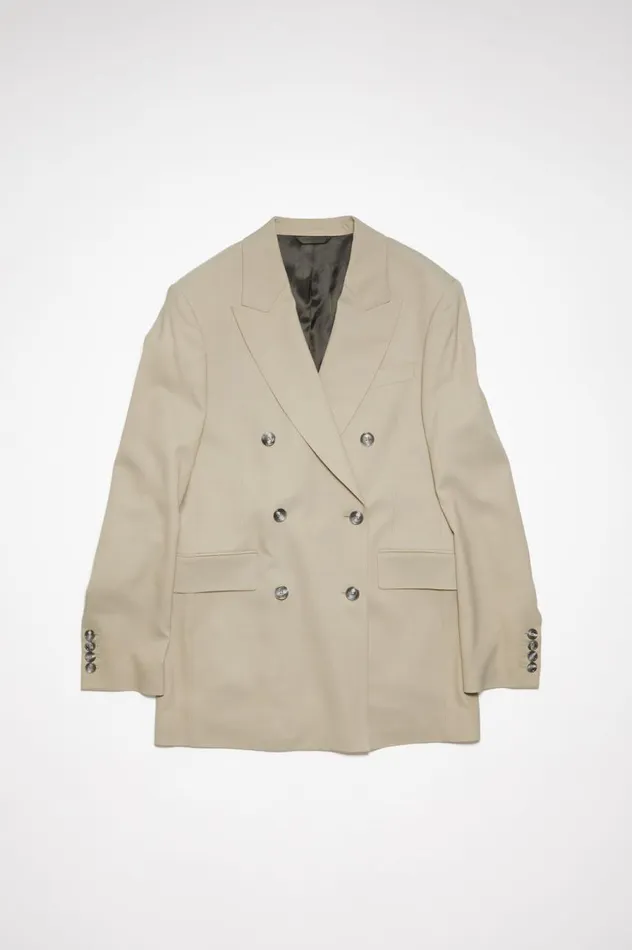Acne Studios Relaxed Fit Suit Jacket Dusty Grey Women Outerwear