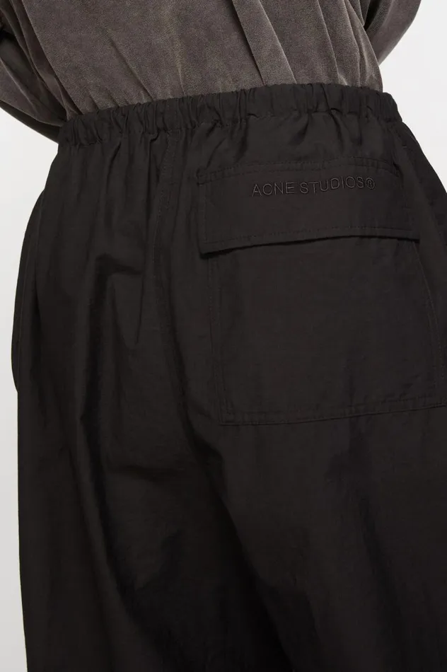 Acne Studios Relaxed Fit Trousers Black Women Trousers