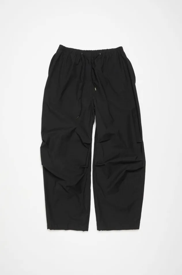 Acne Studios Relaxed Fit Trousers Black Women Trousers