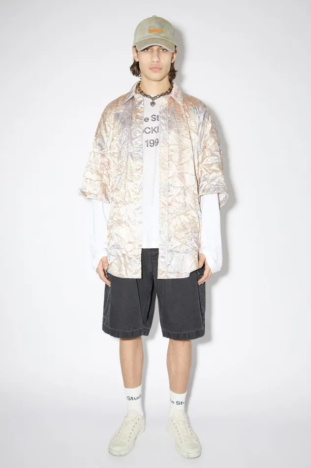 Acne Studios Ripstop Shorts Black Men Shorts