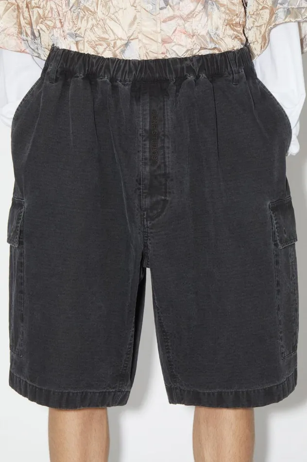 Acne Studios Ripstop Shorts Black Men Shorts