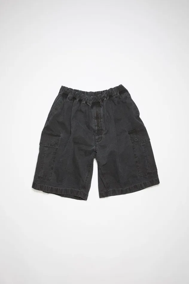 Acne Studios Ripstop Shorts Black Men Shorts