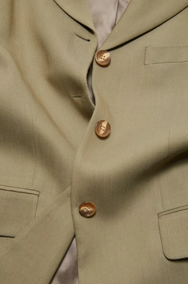 Acne Studios Singlebreasted Jacket Mud Beige Women Suit Jackets