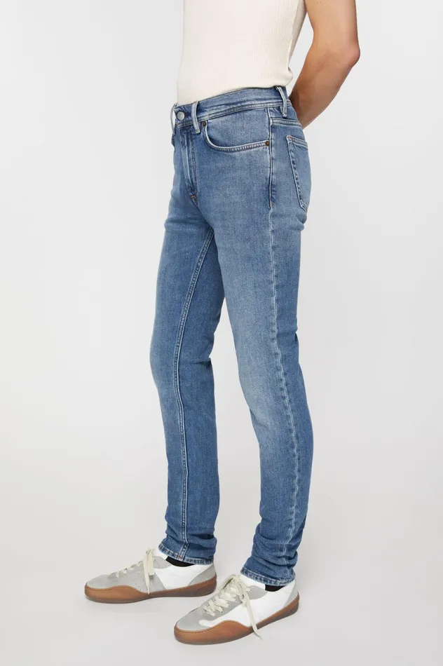 Acne Studios Skinny Fit Jeans 8211 North Mid Blue Men Jeans