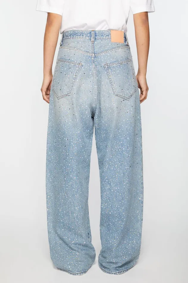 Acne Studios Super Baggy Fit Jeans 8211 2023F Light Blue Women Jeans