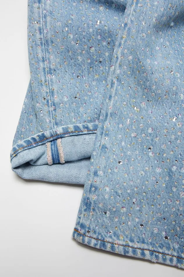 Acne Studios Super Baggy Fit Jeans 8211 2023F Light Blue Women Jeans