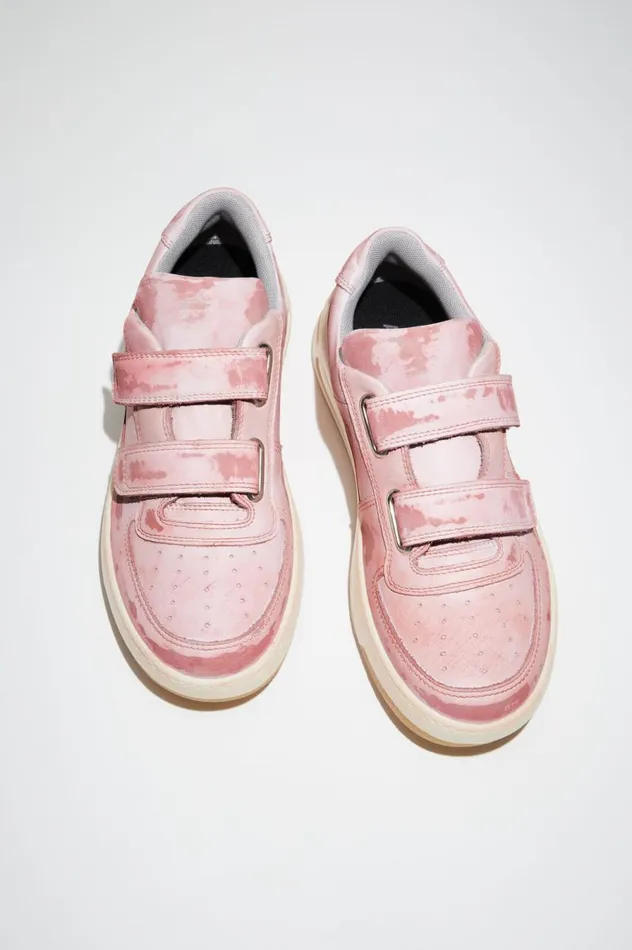 Acne Studios Velcro Strap Sneakers Antique Pink Women Shoes