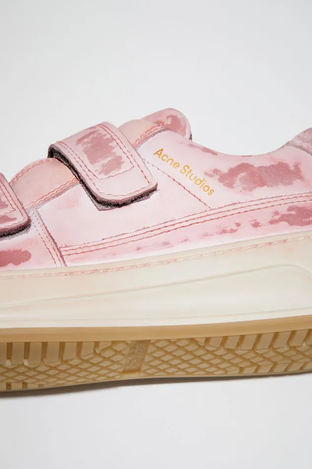 Acne Studios Velcro Strap Sneakers Antique Pink Women Shoes