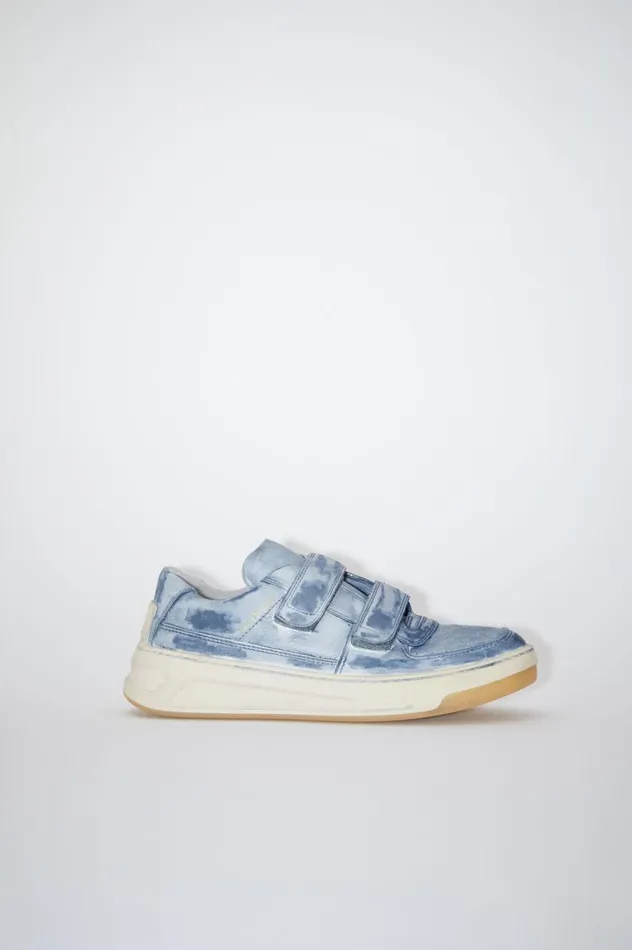 Acne Studios Velcro Strap Sneakers Midnight Blue Women Face Accessories