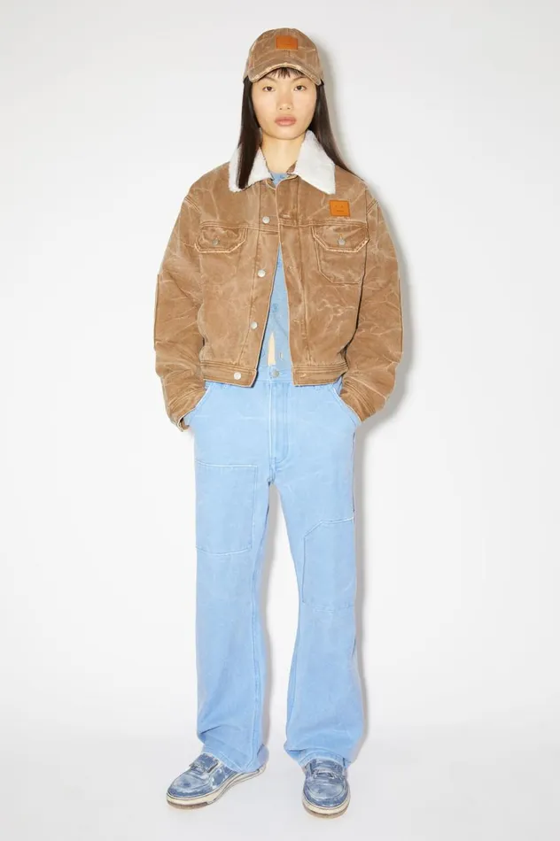 Acne Studios Velcro Strap Sneakers Midnight Blue Women Face Accessories