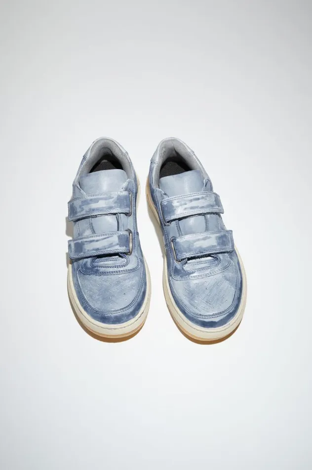Acne Studios Velcro Strap Sneakers Midnight Blue Women Face Accessories