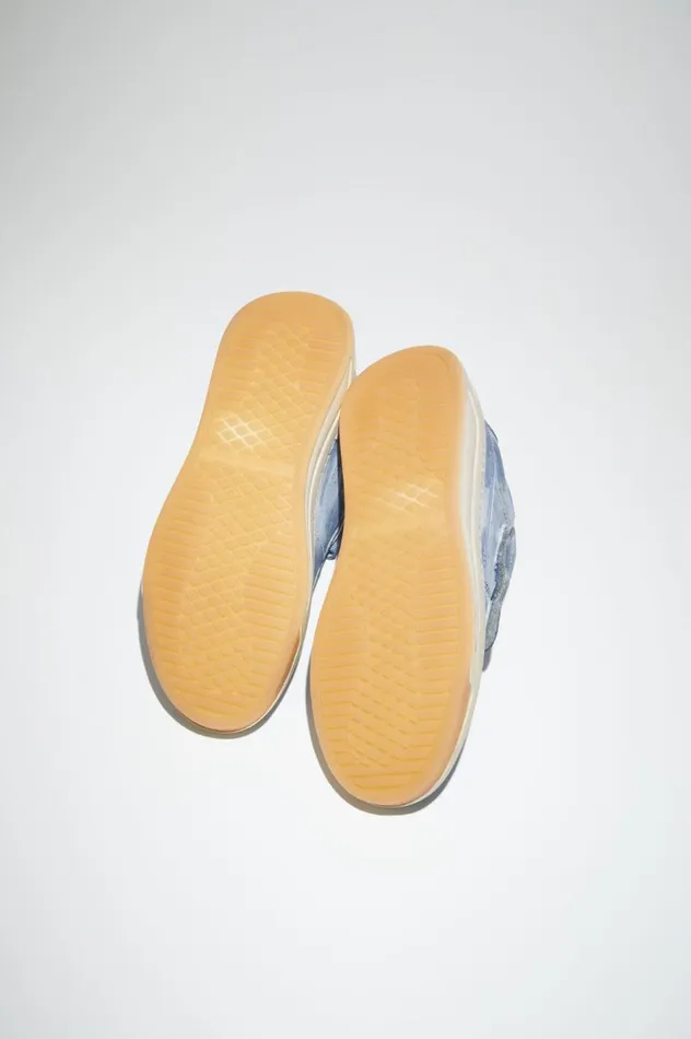 Acne Studios Velcro Strap Sneakers Midnight Blue Women Face Accessories