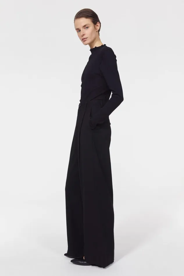 Addie Wide Pants Black Women Rodebjer Sets and Suits