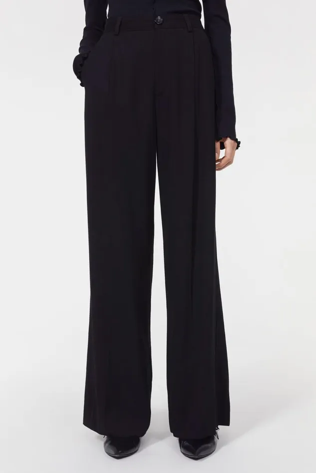 Addie Wide Pants Black Women Rodebjer Sets and Suits