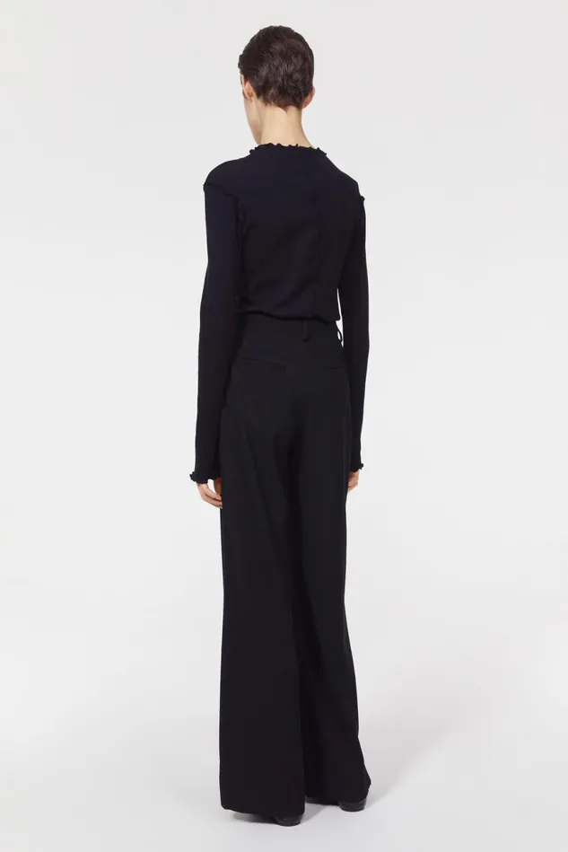 Addie Wide Pants Black Women Rodebjer Sets and Suits