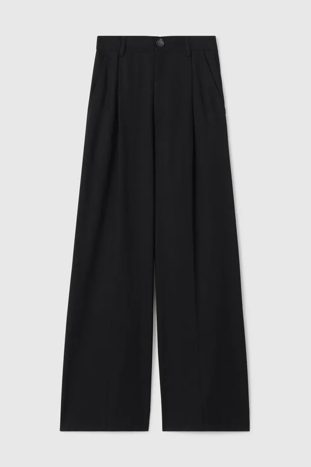 Addie Wide Pants Black Women Rodebjer Sets and Suits
