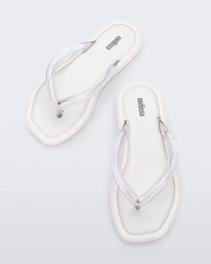Airbubble Flip Flop Whiteclear Women Melissa Flip Flops