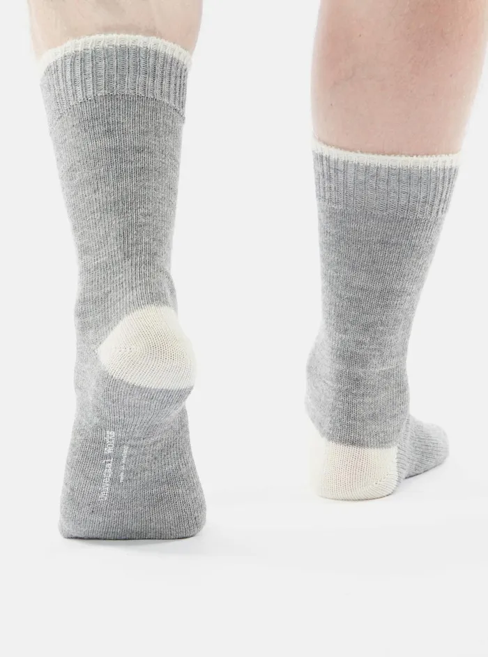 Alpaca Sock In Grey Marl Alpaca Wool Men Universal Works Socks