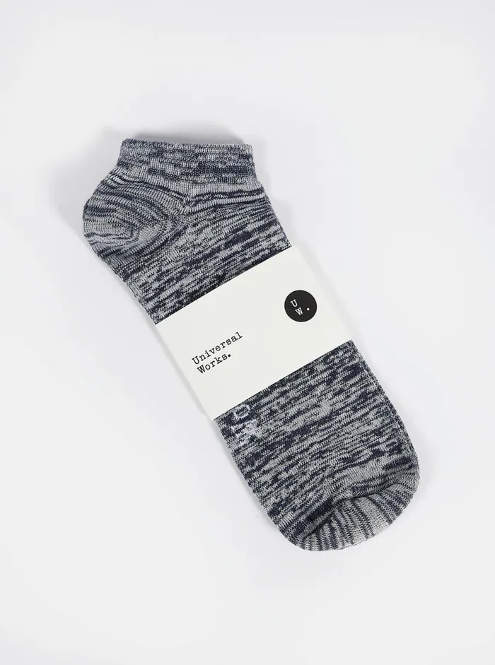 Ankle Slub Sock In Navy Slub Knit Men Universal Works Socks