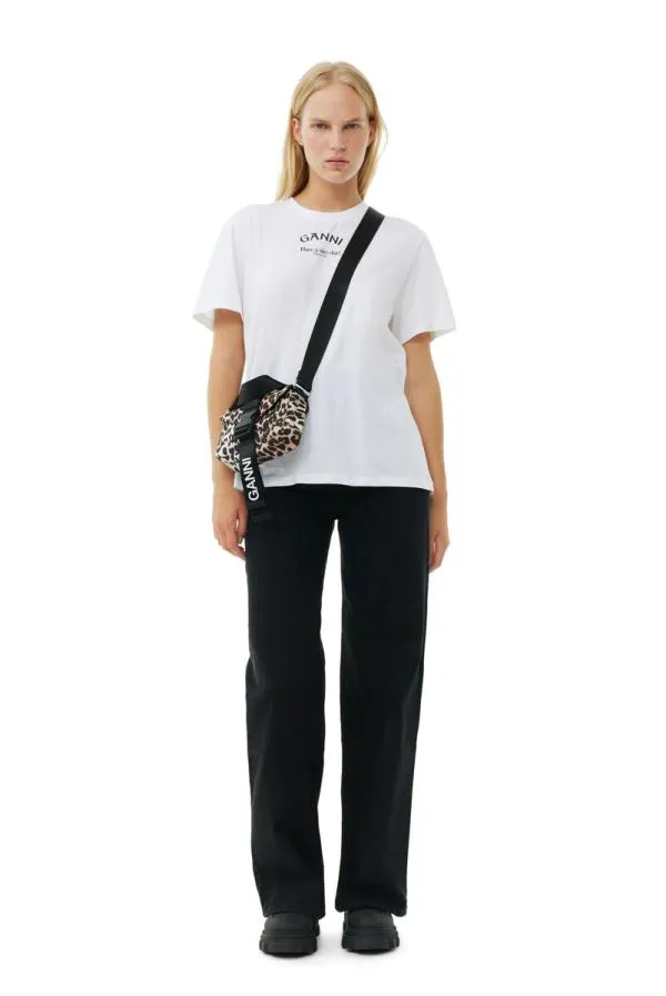 BagsClothing GANNI Leopard Print Leopard Tech Mini Satchel Bag Leopard