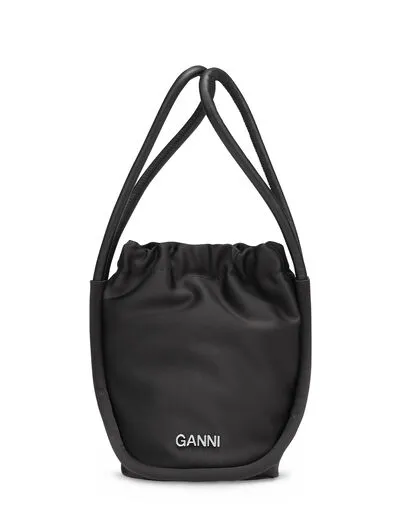 Bags GANNI Shoulder Knot Mini Bag Black