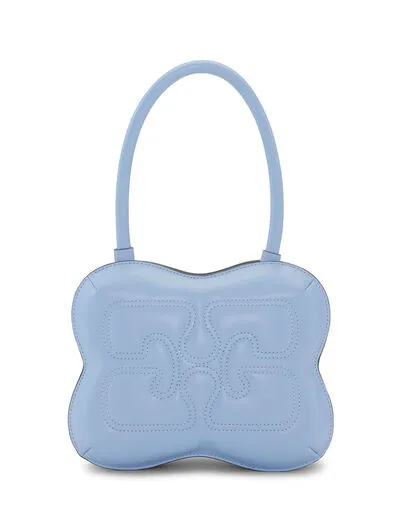 Bags GANNI Shoulder Light Blue Butterfly Top Handle Bag Light Blue Vintage